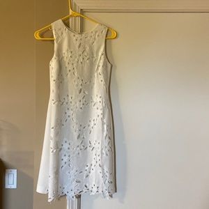 Kensie white lace dress